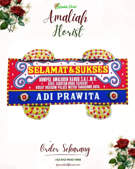 Papan Bunga Ucapan Selamat Indra Putra Subing